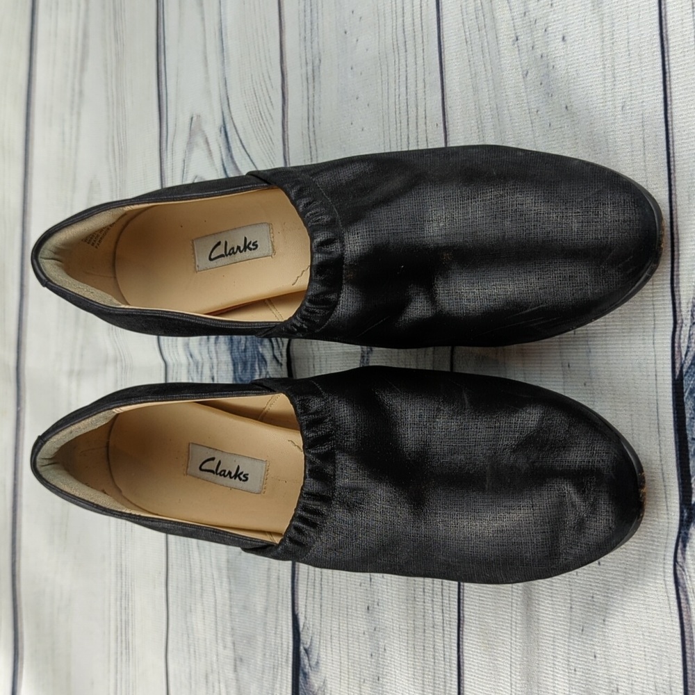 CLARKS BLACK CAREER PUMPS/SHOES SIZE 8M - Picture 2 of 11